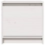 Mesitas de noche 2 uds madera maciza pino blanco 40x30,5x40 cm