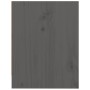 Mesitas de noche 2 uds madera maciza pino gris 40x30,5x40 cm