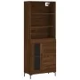 Hohes Sideboard Sperrholz braune Eiche 69,5x34x180 cm von vidaXL, Sideboards - Ref: Foro24-3189516, Preis: 155,34 €, Rabatt: %