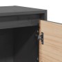 Mesitas de noche 2 uds madera maciza pino gris 40x30,5x40 cm