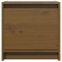 Mesitas de noche 2 uds madera de pino marrón miel 40x30,5x40 cm