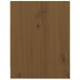 Mesitas de noche 2 uds madera de pino marrón miel 40x30,5x40 cm
