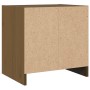 Mesitas de noche 2 uds madera de pino marrón miel 40x30,5x40 cm