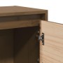 Mesitas de noche 2 uds madera de pino marrón miel 40x30,5x40 cm