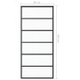 Puerta corredera ESG vidrio y aluminio negra 90x205 cm de vidaXL, Puertas - Ref: Foro24-151015, Precio: 157,89 €, Descuento: %