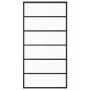 ESG glass and black aluminum sliding door 102x205 cm by vidaXL, Doors - Ref: Foro24-151016, Price: 201,51 €, Discount: %