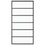 Puerta corredera ESG vidrio y aluminio negra 102x205 cm de vidaXL, Puertas - Ref: Foro24-151016, Precio: 183,65 €, Descuento: %