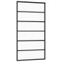 Puerta corredera ESG vidrio y aluminio negra 102x205 cm de vidaXL, Puertas - Ref: Foro24-151016, Precio: 183,65 €, Descuento: %