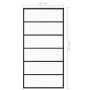 Puerta corredera ESG vidrio y aluminio negra 102x205 cm de vidaXL, Puertas - Ref: Foro24-151016, Precio: 183,65 €, Descuento: %