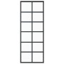 Puerta corredera ESG vidrio y aluminio negra 76x205 cm de vidaXL, Puertas - Ref: Foro24-151017, Precio: 179,41 €, Descuento: %