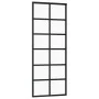 Schiebetür aus ESG-Glas und schwarzem Aluminium, 76 x 205 cm von vidaXL, Türen - Ref: Foro24-151017, Preis: 188,18 €, Rabatt: %