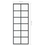 Puerta corredera ESG vidrio y aluminio negra 76x205 cm de vidaXL, Puertas - Ref: Foro24-151017, Precio: 179,41 €, Descuento: %
