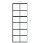 Schiebetür aus ESG-Glas und schwarzem Aluminium, 76 x 205 cm von vidaXL, Türen - Ref: Foro24-151017, Preis: 188,18 €, Rabatt: %