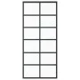 ESG Schiebetür Glas und schwarzes Aluminium 90x205 cm von vidaXL, Türen - Ref: Foro24-151018, Preis: 169,85 €, Rabatt: %