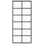 ESG Schiebetür Glas und schwarzes Aluminium 90x205 cm von vidaXL, Türen - Ref: Foro24-151018, Preis: 169,85 €, Rabatt: %