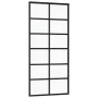 ESG Schiebetür Glas und schwarzes Aluminium 90x205 cm von vidaXL, Türen - Ref: Foro24-151018, Preis: 169,85 €, Rabatt: %