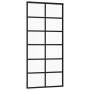 ESG Schiebetür Glas und schwarzes Aluminium 90x205 cm von vidaXL, Türen - Ref: Foro24-151018, Preis: 169,85 €, Rabatt: %