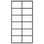 ESG glass and black aluminum sliding door 102x205 cm by vidaXL, Doors - Ref: Foro24-151019, Price: 181,34 €, Discount: %