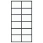 Schiebetür aus ESG-Glas und schwarzem Aluminium, 102 x 205 cm von vidaXL, Türen - Ref: Foro24-151019, Preis: 181,15 €, Rabatt: %