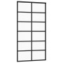 Schiebetür aus ESG-Glas und schwarzem Aluminium, 102 x 205 cm von vidaXL, Türen - Ref: Foro24-151019, Preis: 181,15 €, Rabatt: %