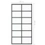 ESG glass and black aluminum sliding door 102x205 cm by vidaXL, Doors - Ref: Foro24-151019, Price: 181,34 €, Discount: %