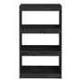 Estantería/divisor de espacios madera pino negro 60x30x103,5 cm