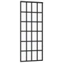 ESG glass and black aluminum sliding door 76x205 cm by vidaXL, Doors - Ref: Foro24-151020, Price: 146,43 €, Discount: %
