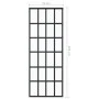 ESG glass and black aluminum sliding door 76x205 cm by vidaXL, Doors - Ref: Foro24-151020, Price: 146,43 €, Discount: %