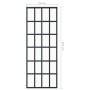 Schiebetür aus ESG-Glas und schwarzem Aluminium, 76 x 205 cm von vidaXL, Türen - Ref: Foro24-151020, Preis: 162,94 €, Rabatt: %