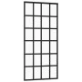 Schiebetür aus ESG-Glas und schwarzem Aluminium, 90 x 205 cm von vidaXL, Türen - Ref: Foro24-151021, Preis: 206,04 €, Rabatt: %