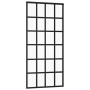Schiebetür aus ESG-Glas und schwarzem Aluminium, 90 x 205 cm von vidaXL, Türen - Ref: Foro24-151021, Preis: 197,44 €, Rabatt: %
