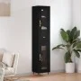 Aparador de madera contrachapada negro 34,5x34x180 cm de vidaXL, Aparadores - Ref: Foro24-3199410, Precio: 100,84 €, Descuent...