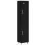 Aparador de madera contrachapada negro 34,5x34x180 cm de vidaXL, Aparadores - Ref: Foro24-3199410, Precio: 100,84 €, Descuent...