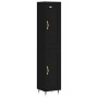 Black plywood sideboard 34.5x34x180 cm by vidaXL, Sideboards - Ref: Foro24-3199410, Price: 102,10 €, Discount: %