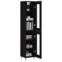 Black plywood sideboard 34.5x34x180 cm by vidaXL, Sideboards - Ref: Foro24-3199410, Price: 102,10 €, Discount: %