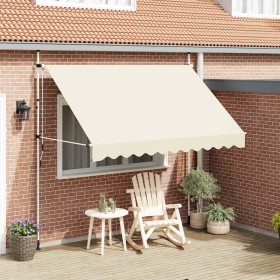 Toldo retráctil de operación manual 300 cm crema