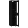 Aparador de madera contrachapada negro 34,5x34x180 cm de vidaXL, Aparadores - Ref: Foro24-3199410, Precio: 100,84 €, Descuent...