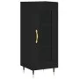 Aparador de madera contrachapada negro 34,5x34x180 cm de vidaXL, Aparadores - Ref: Foro24-3199410, Precio: 100,84 €, Descuent...