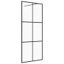 Begehbare Duschwand ESG transparentes Glas schwarz 90x195 cm von vidaXL, Duschwände und Duschwände - Ref: Foro24-151024, Prei...