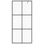 Accessible shower screen ESG transparent black glass 100x195cm by vidaXL, Shower walls and screens - Ref: Foro24-151025, Pric...