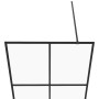 Barrierefreie Duschwand, transparentes schwarzes ESG-Glas, 100 x 195 cm von vidaXL, Duschwände und Duschwände - Ref: Foro24-1...