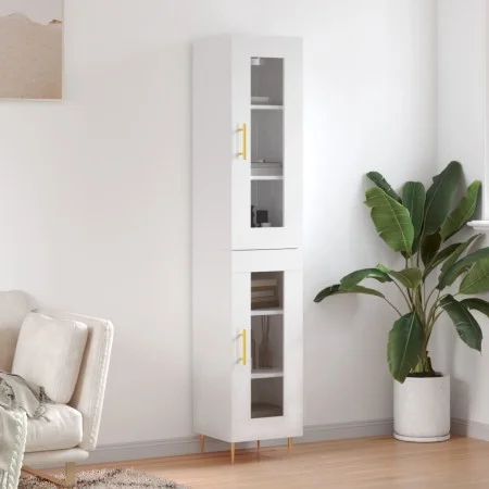 High glossy white plywood sideboard 34.5x34x180 cm by vidaXL, Sideboards - Ref: Foro24-3199419, Price: 106,48 €, Discount: %