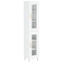 Hochglänzendes Sideboard aus weißem Sperrholz, 34,5 x 34 x 180 cm von vidaXL, Sideboards - Ref: Foro24-3199419, Preis: 107,77...