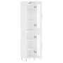 Hochglänzendes Sideboard aus weißem Sperrholz, 34,5 x 34 x 180 cm von vidaXL, Sideboards - Ref: Foro24-3199419, Preis: 107,77...