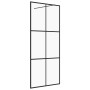 Begehbare Duschwand ESG transparentes Glas schwarz 115x195cm von vidaXL, Duschwände und Duschwände - Ref: Foro24-151026, Prei...