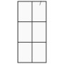 Begehbare Duschwand ESG transparentes Glas schwarz 115x195cm von vidaXL, Duschwände und Duschwände - Ref: Foro24-151026, Prei...