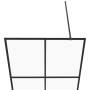 Begehbare Duschwand ESG transparentes Glas schwarz 115x195cm von vidaXL, Duschwände und Duschwände - Ref: Foro24-151026, Prei...