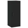 Aparador de madera contrachapada negro 34,5x34x180 cm de vidaXL, Aparadores - Ref: Foro24-3198978, Precio: 91,71 €, Descuento: %