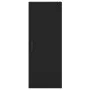 Aparador de madera contrachapada negro 34,5x34x180 cm de vidaXL, Aparadores - Ref: Foro24-3198978, Precio: 91,71 €, Descuento: %