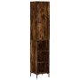 Smoked oak plywood sideboard 34.5x34x180 cm by vidaXL, Sideboards - Ref: Foro24-3198982, Price: 88,04 €, Discount: %